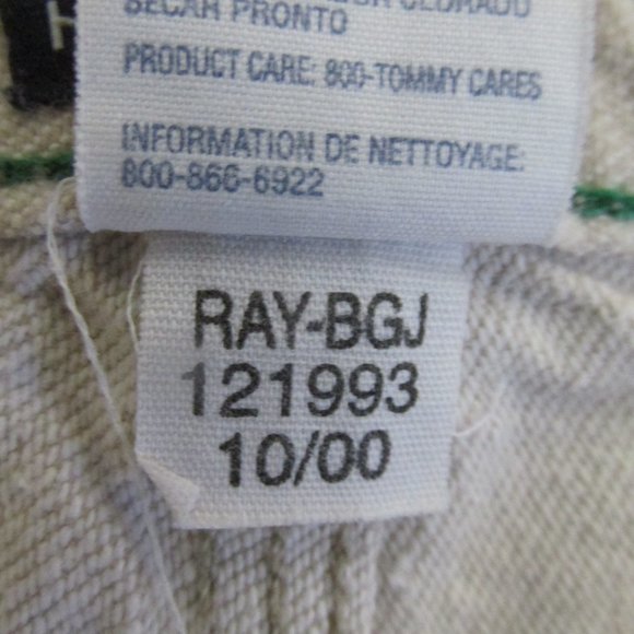 TOMMY HILFIGER BOY'S SIZE 18 SHORTS TAN KHAKI TWILL CARPENTER SPELLOUT FLAG LOGO - Picture 10 of 10